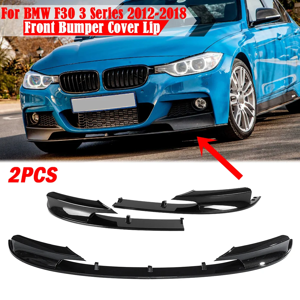 

Car Front Bumper Lip Diffuser Splitters Body Kit Aprons Cover Guard Trim M Style For BMW F30 3 Series 2012-2018 Car Styling