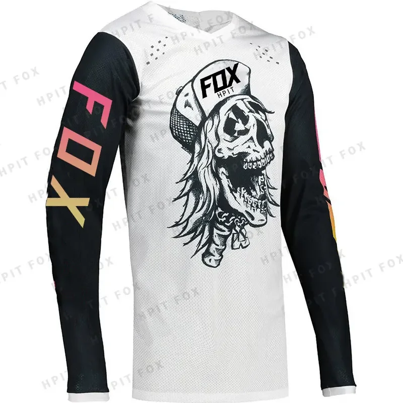 

2024 Team mtb Motocross Jersey Hpit Fox Maillot DH Cycling Downhill Jersey Racing moto long cycling jersey