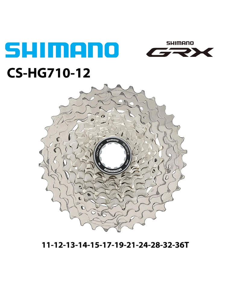 AliExpress Shimano SHIMANO GRX CS-HG710 12Speed Road Cassette Sprocket 12S 12V 11-36T Freewheel Sprocket for Road Bike Original Bicycle Parts