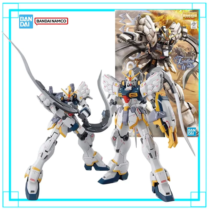 Bandai Genuine Gundam Anime Model Kit MG 1/100 XXXG-01SR2 Sandrock EW Action Figure Assembly Collectibles Toys Christmas Gifts