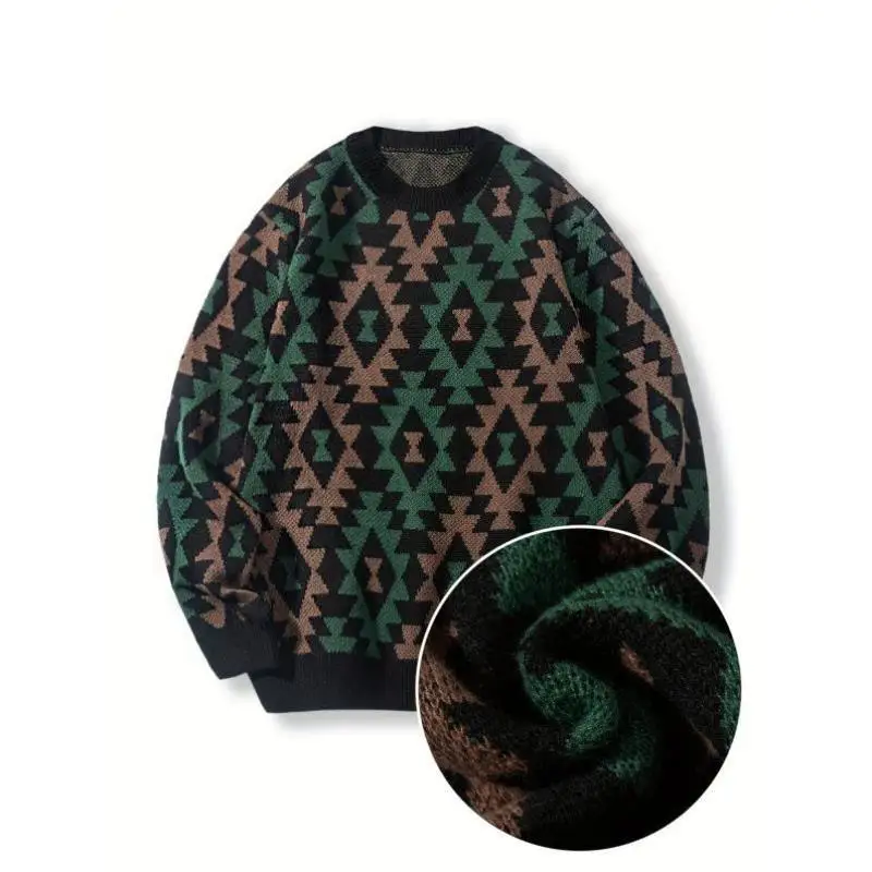 

Autumn Winter New Sle Casual Crew Ne Long Sve Knitted Sweater for Women Ci Walk Collar Deformable Coolmax Fabric