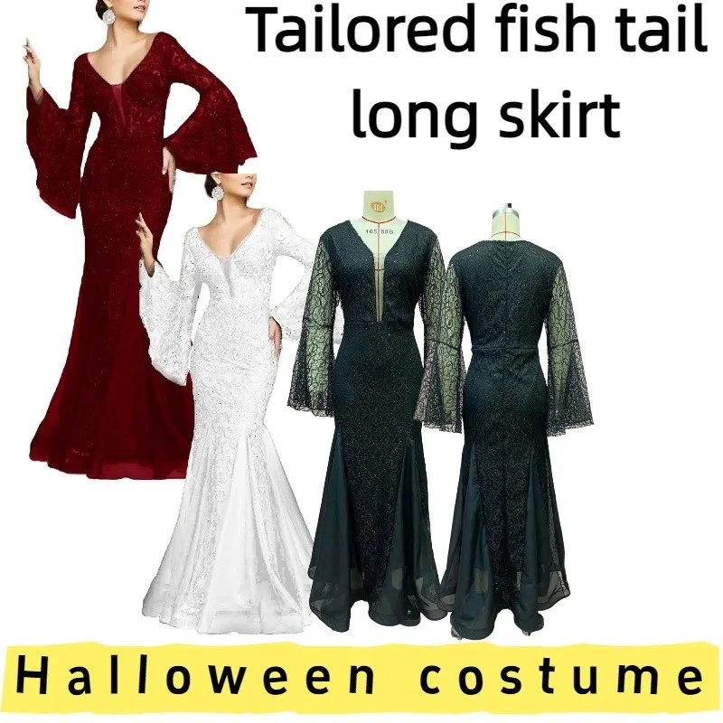 

European American Women's Slim Fit Mermaid Long Formal Evening Dress Banquet Gown for Proms Weddings Banquets Formal Events
