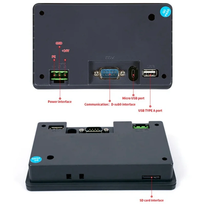 4.3Inch TFT LCD Touch Screen RS485 Or 232 Or 422 Communication DC10-30V HMI For Industrial Control PLC Programmable Durable