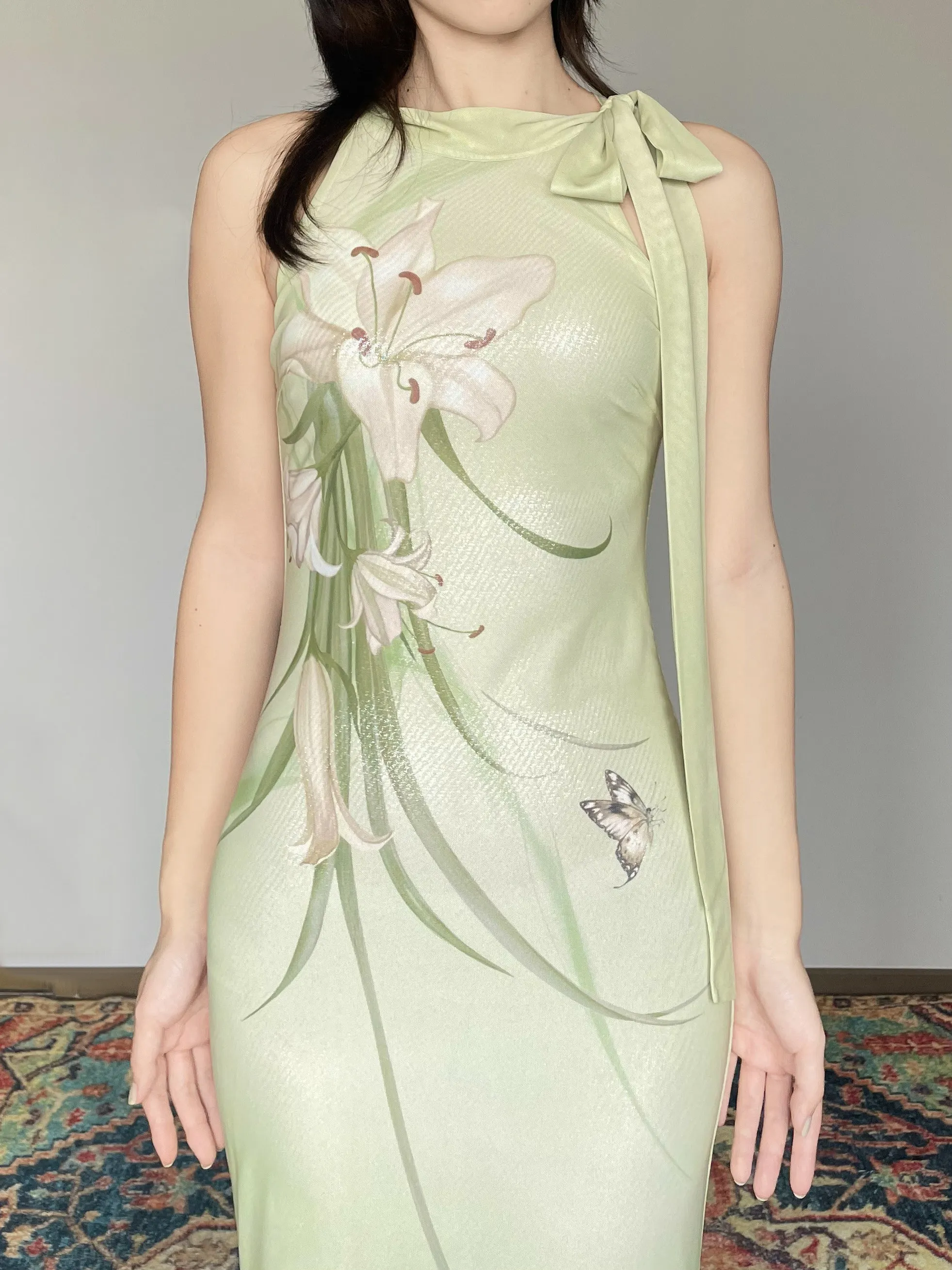 CHEERART Lily Floral Mint Gree - Women'S Green Formal Wear recension och pris