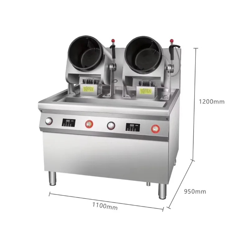 Customized Auto Cooking Machine 110V/220V Dual-Head Three-Head LNG/LPG Automatic Cooking Robot Automatic Gas Kitchen