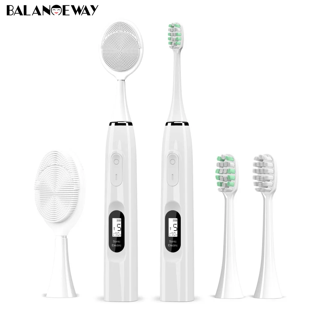 

LCD Facial Cleansing Brush Silicone Face Washing Pore Cleaner Exfoliator Blackhead Removal Multi-purpose Electric Tooth Brush