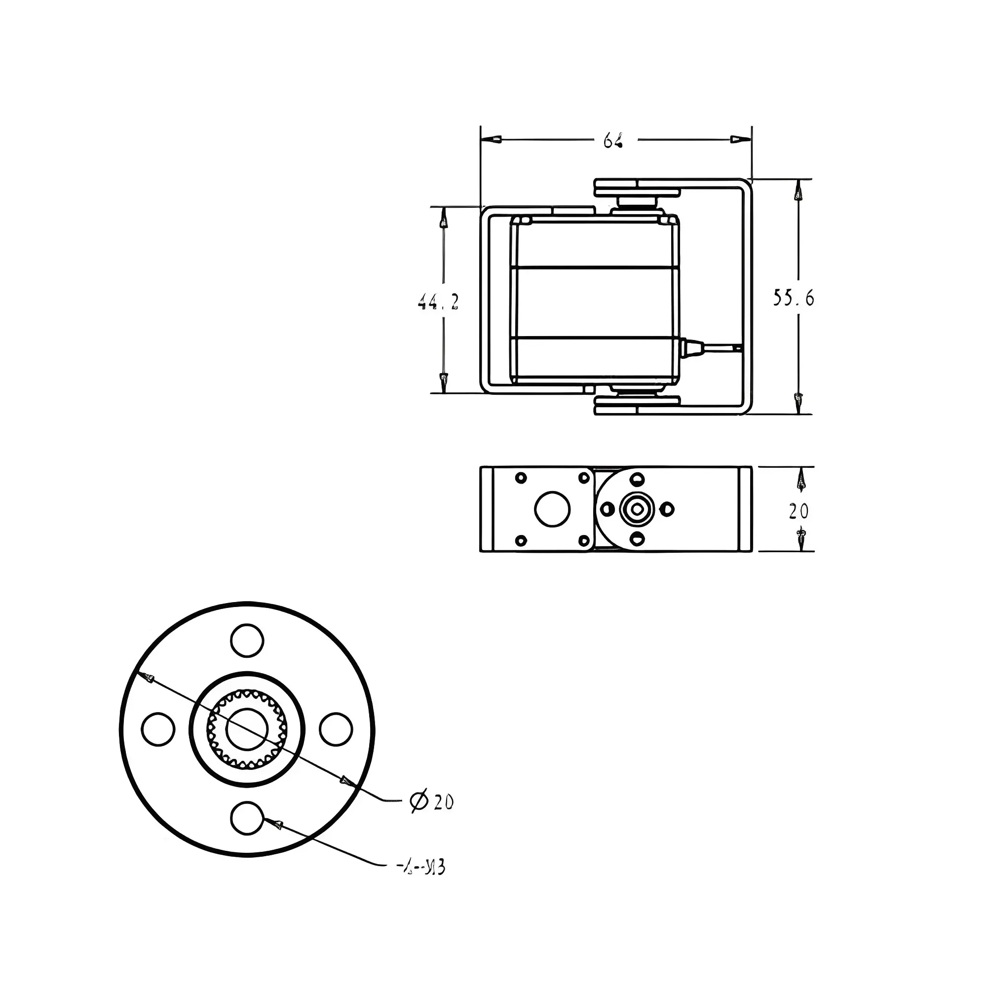 DS3218 Digitale Servo 20KG Waterdicht Hoog Koppel Full Metal Gear RC Stuurservo voor 1:8 1:10 1:12 RC Auto RDS3218 Robotarm