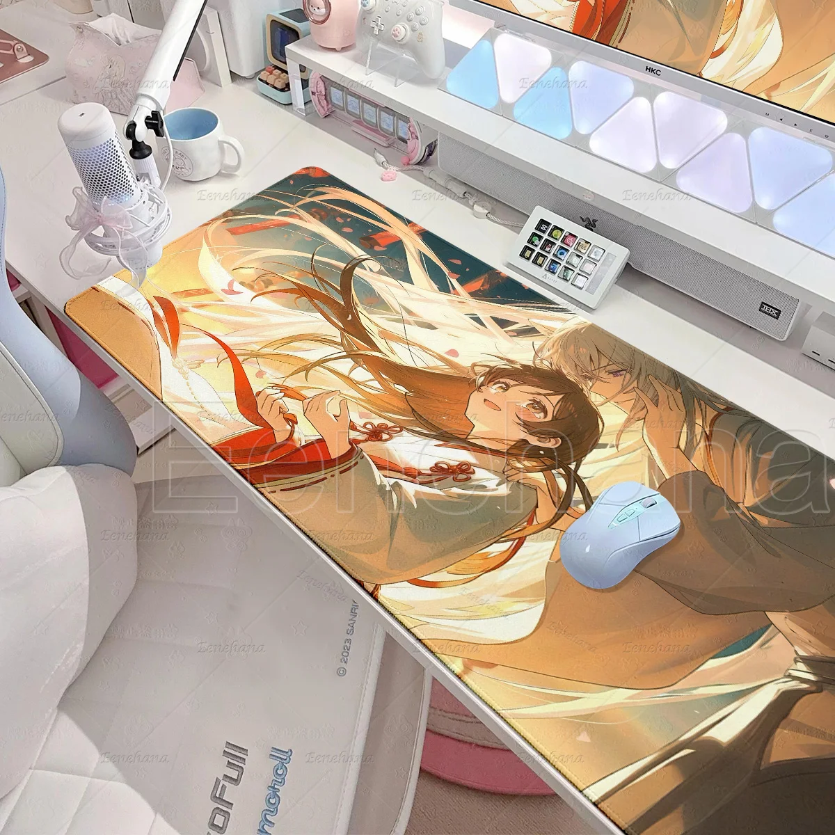 Cute Cartoon Kamisama Kiss Mouse Pad Gaming Mechanical Keyboard Tablepad Rubber Anti-Slip Lock-Edge Deskmat Office Accessories