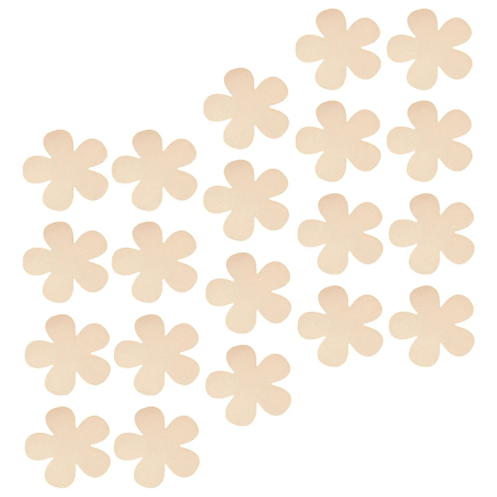 

20pcs Wooden Flower Craft Unfinished Slices Diy Coasters Blank Crafts Decoration For Valentine'S Day Home Office Bedroom Study