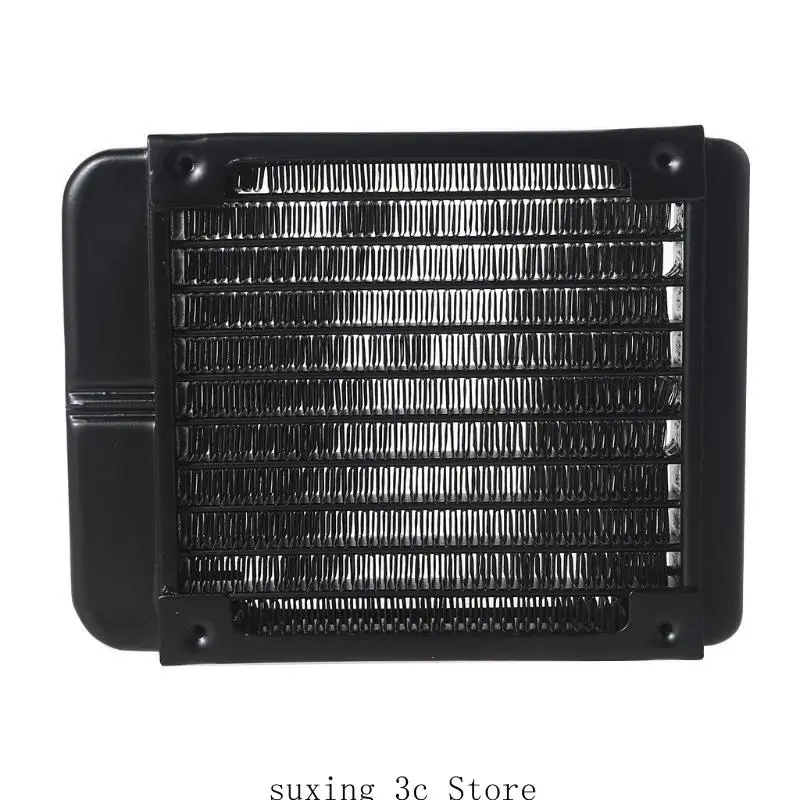 E8BE Aluminum Radiator CPU Water Cooling Heat Exchanger with 1/4 inch Thread 10 Tubes