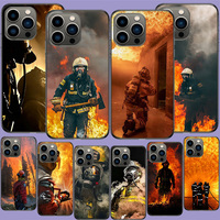 Firefighter Heroes Fireman Phone Case For Apple Iphone 16E 16 13 Pro Max Coque 15 14 Plus Clear 12 Mini 11 Pro Cover Cute Fundas