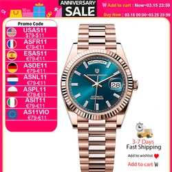 PAGANI DESIGN DD40 Luxury Rose Gold Men's Watches Automatic Mechanical Watch For Men AR Sapphire Glass Date Wrist watch Men 2026