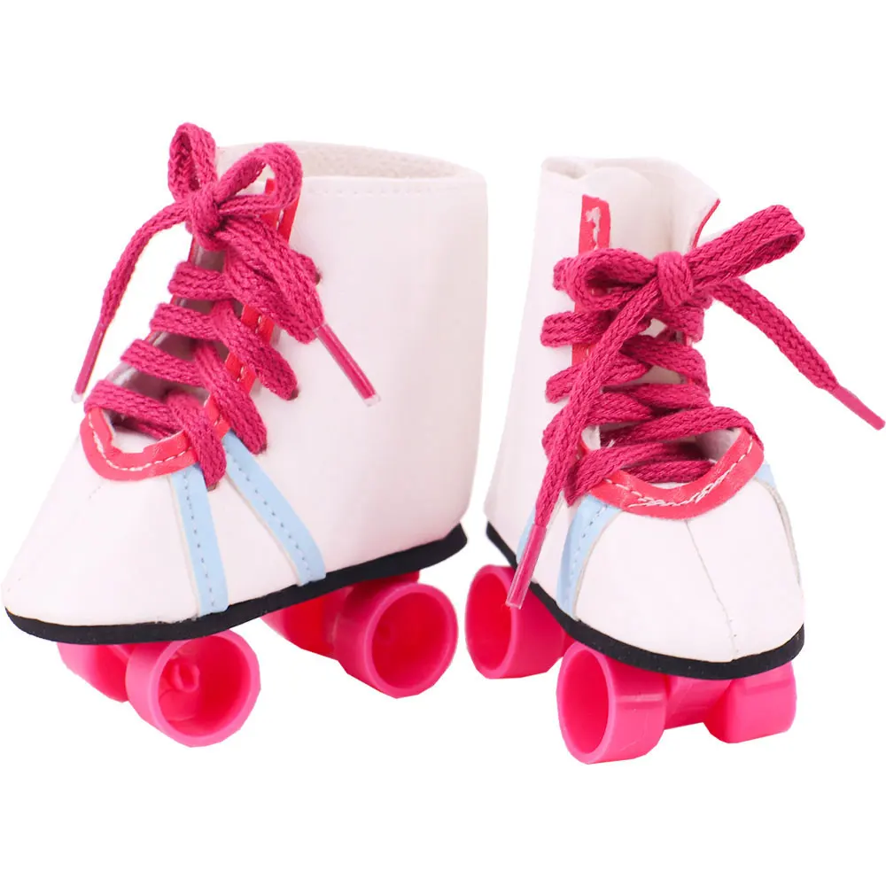 7.5 cm Doll Skates Shoes Clothes For American 18 Inch Girl 43 cm Born Baby Doll Items Accessories Nenuco Generation,Girl\'s Toys