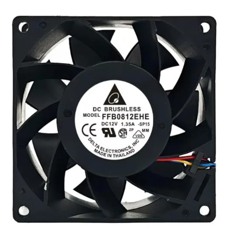 

For FFB0812EHE/SHE/UHE/GHE DC12V 8CM 8038 Cooling Fan 80x80x38mm