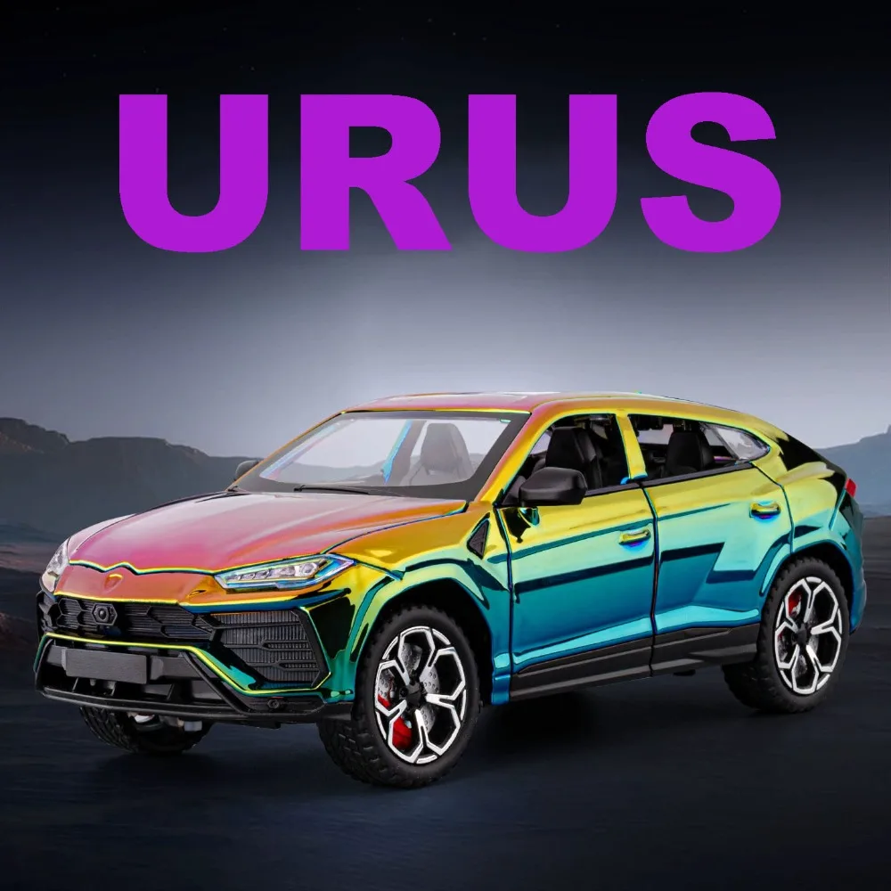 

1:24 Scale URUS Revuelto Sports Car Toy Model Alloy Diecast Music Light Supercar Doors Opened Vehicle Models Collection Cars