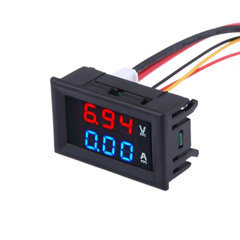 1 ~ 15PCS 100V 10A Voltmeter Ampèremeter LED Detector Digitale Voltmeter Ampèremeter Dual Digitale Volt Amp meter Gauge Detector Tester