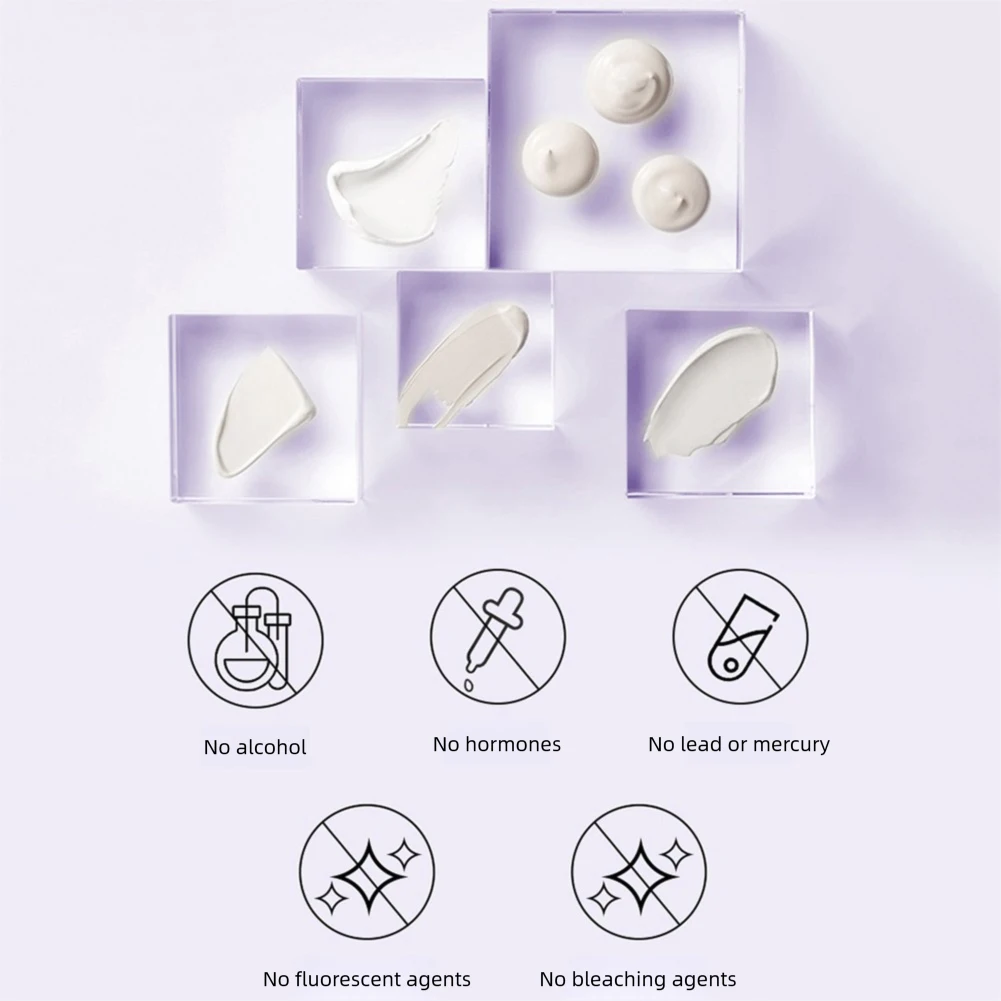 Crème Niacinamide imperméable 2 en 1 crème d'isolation multi-effet maquillage hydratant pour le visage-fond de teint pour tous les types de peau 