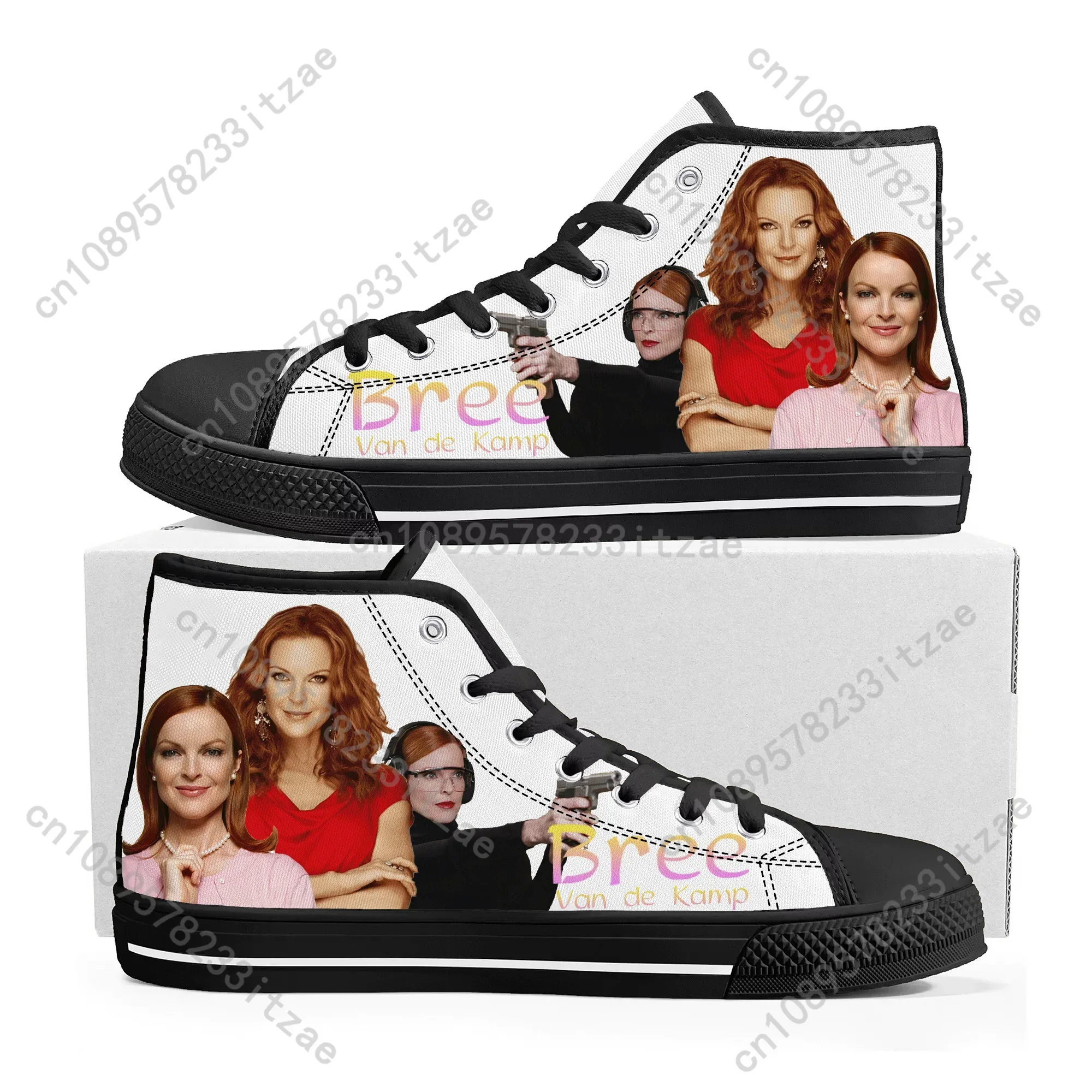 Desperate Housewives High Top Sneakers Mens Womens Teenager Bree Van de Kamp Canvas Sneaker couple Shoe Casual Custom Made Shoes