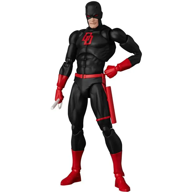New 223rd Cartoon Version Of Brave Man Black Suit Full Joint Action Figure Collection Statue Desktop Toy Ornaments