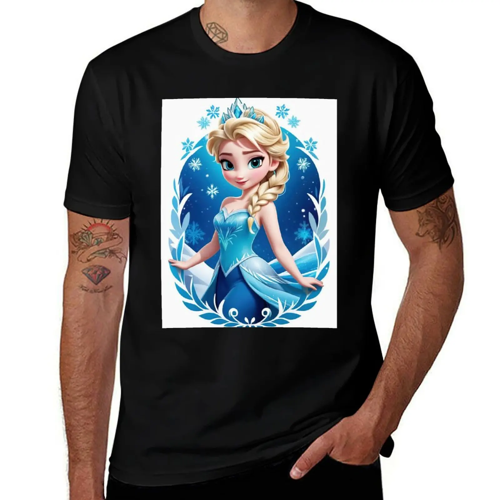 frozen T-Shirt sweat anime tshirt cute tops black t shirts for men