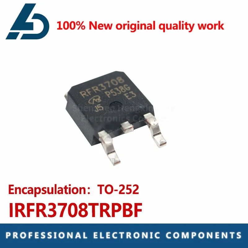 

20pcs IRFR3708 silk screen FR3708 IRFR3708TRPBF TO-252 FET