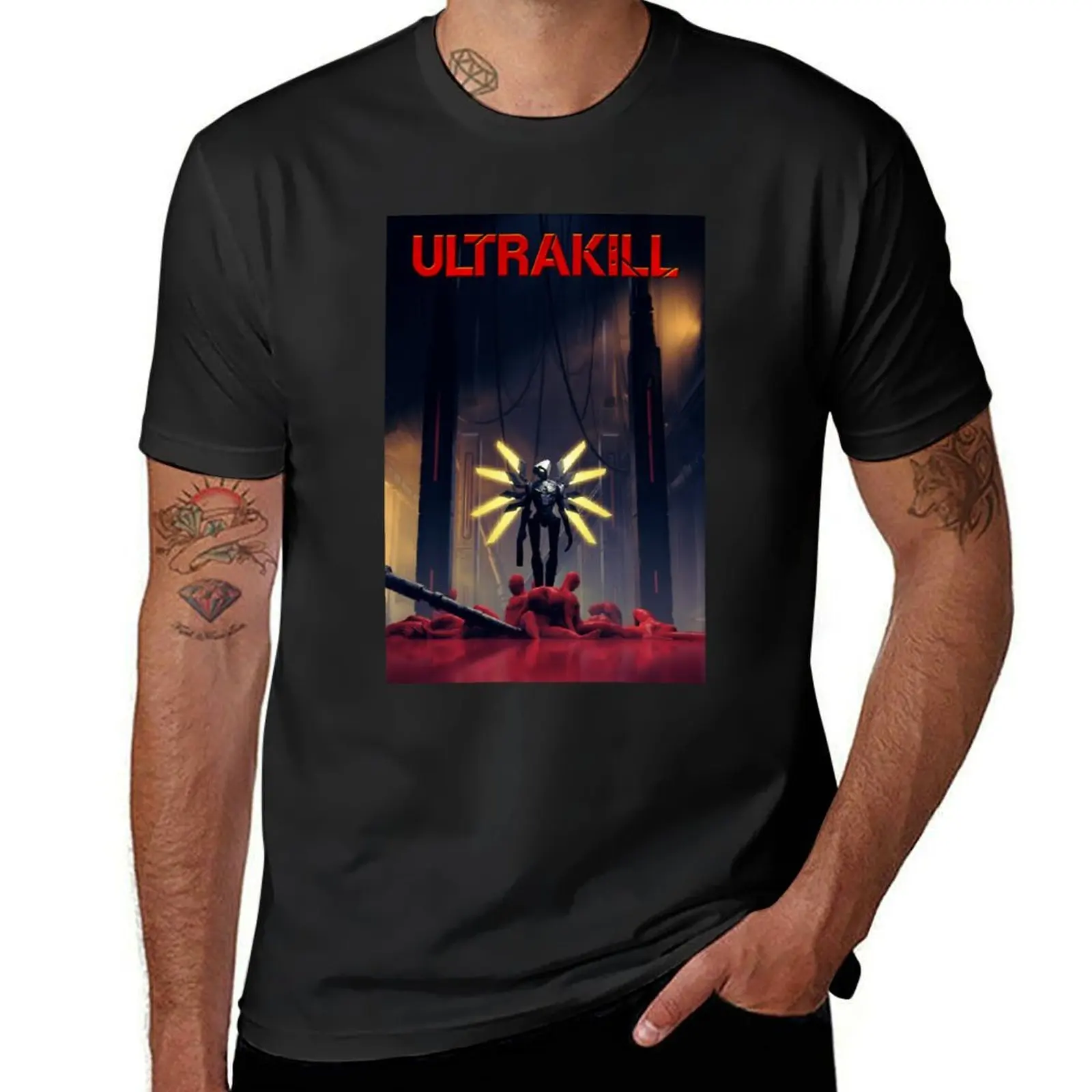 ultrakill T-shirt new edition hippie clothes korean fashion summer top mens white t shirts