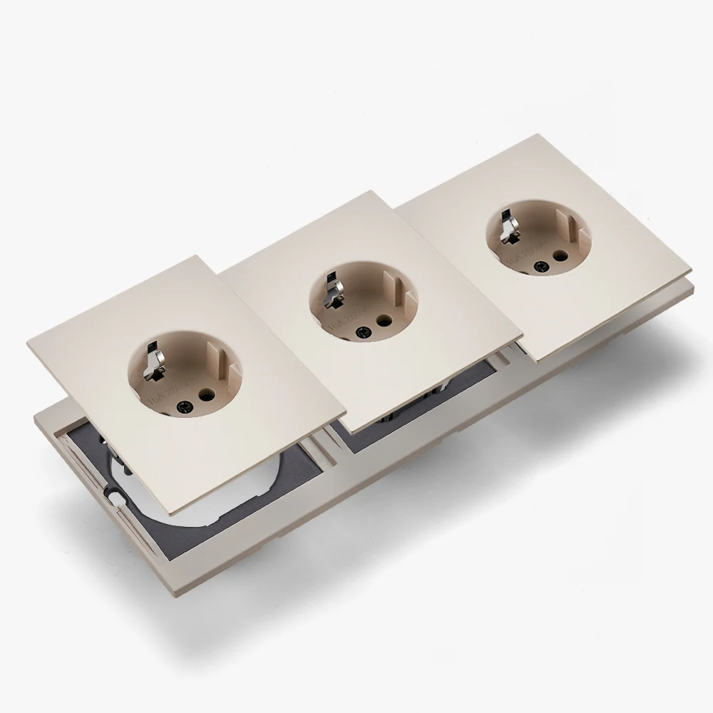 Skin Sensation Wall Socket Skin Feel Paint Integrated Panel Power Sockets Embedded DIY Combination Embedded Paint Socket Sockets