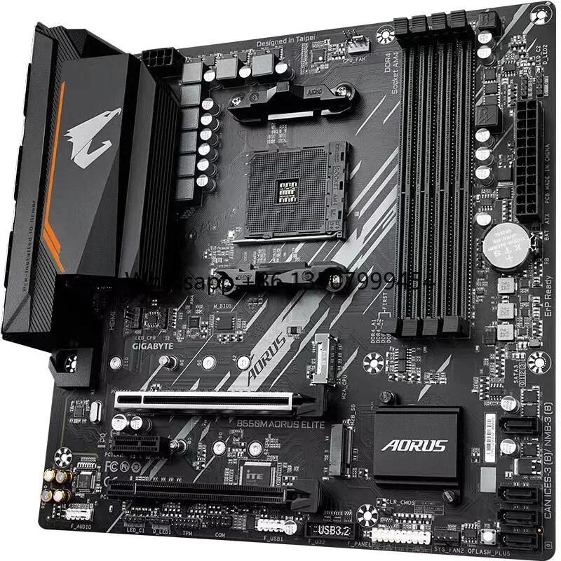 Gigabyte Placa Mae 128GB DDR4 AMD B550 B550M Gaming Motherboards for Computers