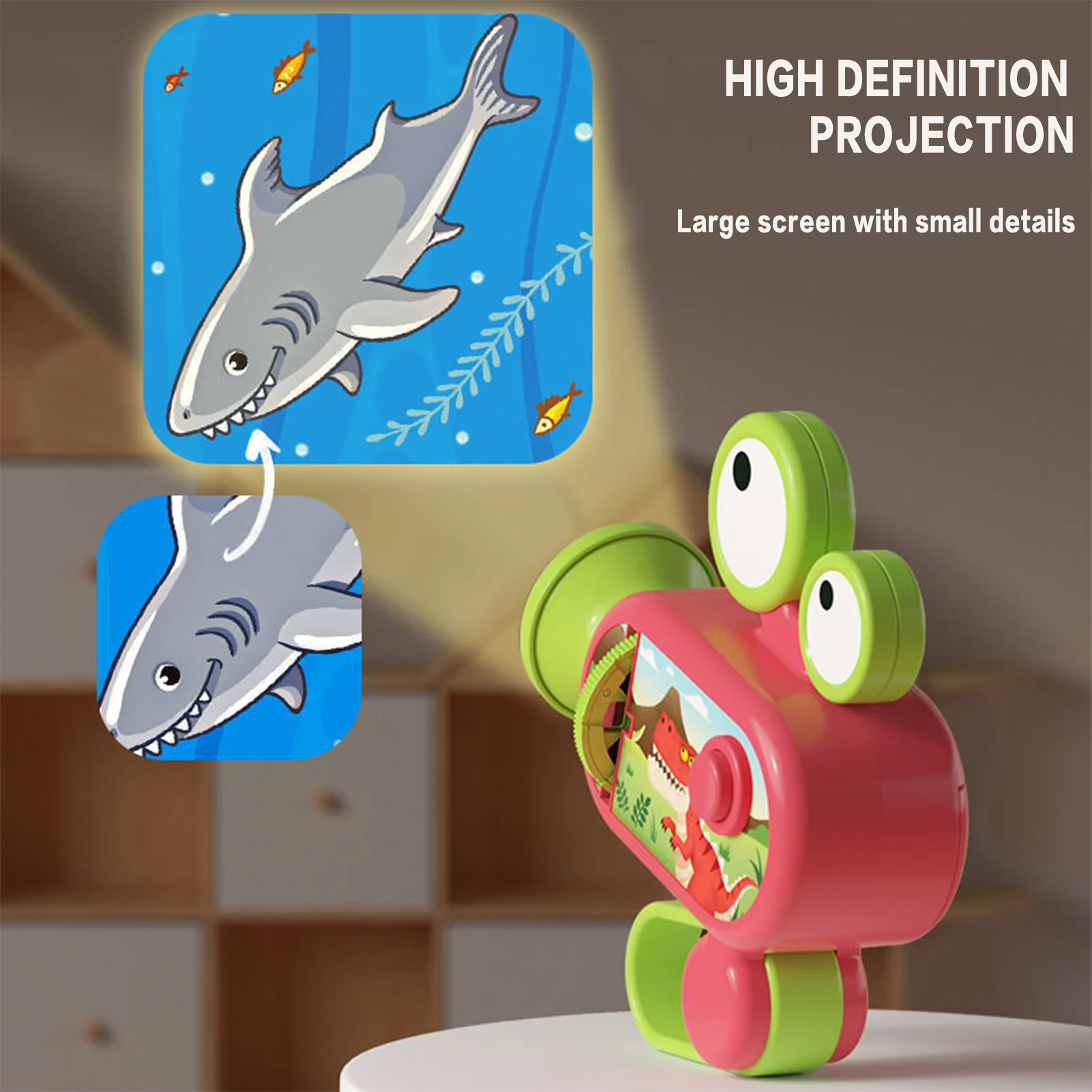 

Cartoon Wall Projector Toy for Kids 12 Theme 96 Scene Projector Lights for New Year Holiday Home Party