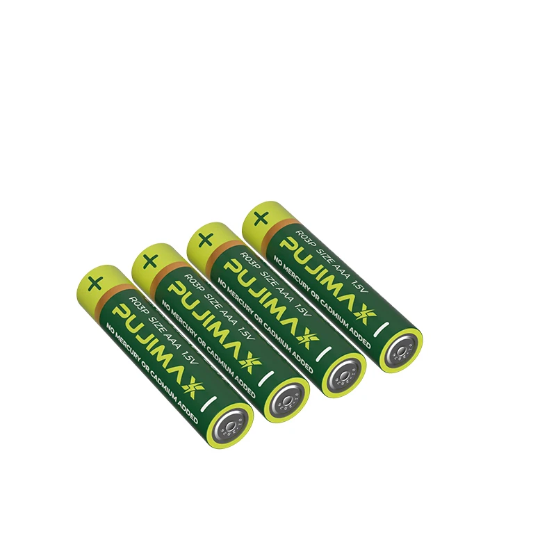 PUJIMAX 60PCS/Lot 1.5V AAA Carbon Battery 3A R03P Disposable Dry Battery For Thermometer Fingerprint Lock Doorbell With Boxed