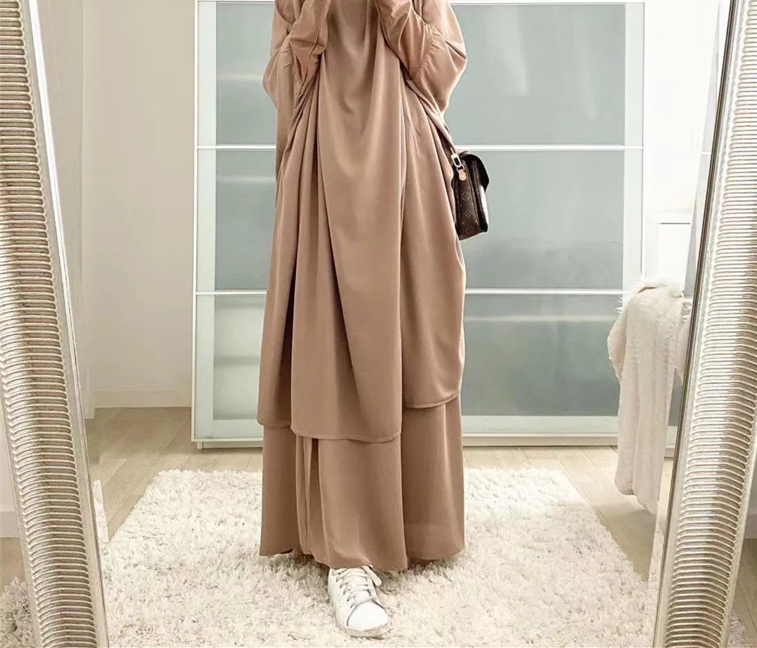 

Этнический комплект из двух предметов для отдыха, однотонный комплект с широким подолом и капюшоном, весенний женский костюм Faion, повседневный ансамбль