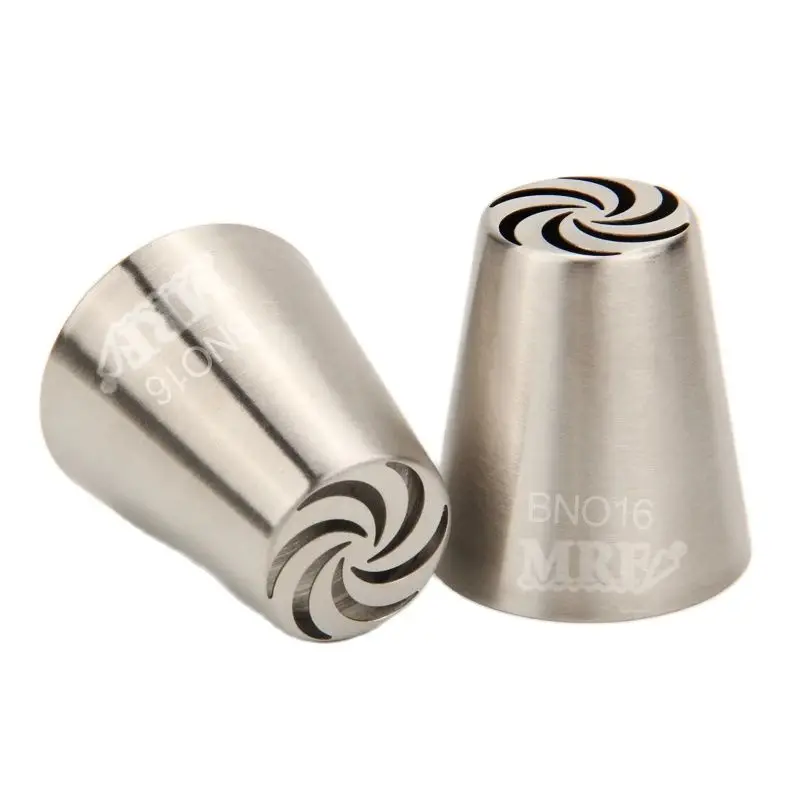 Stainless Steel 18/8 Large Russian Flower Piping Nozzle Cake Cupcake Decorating Icing Tips #BNO16