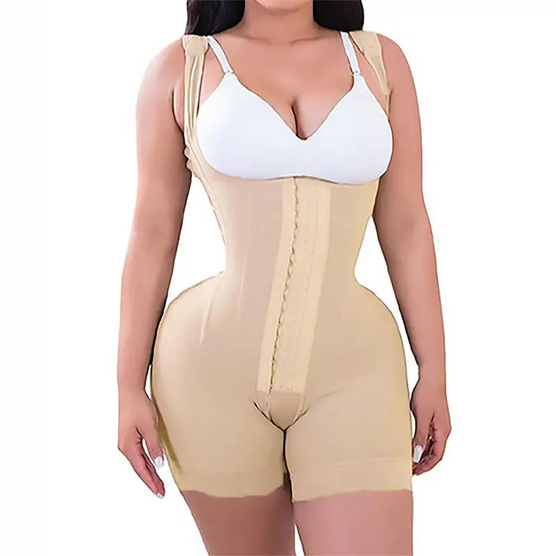 Steel Bone Liposuction Post Surgery Fajas Colombianas Shapewear BBL High Compression Garments Postpartum Tummy Control