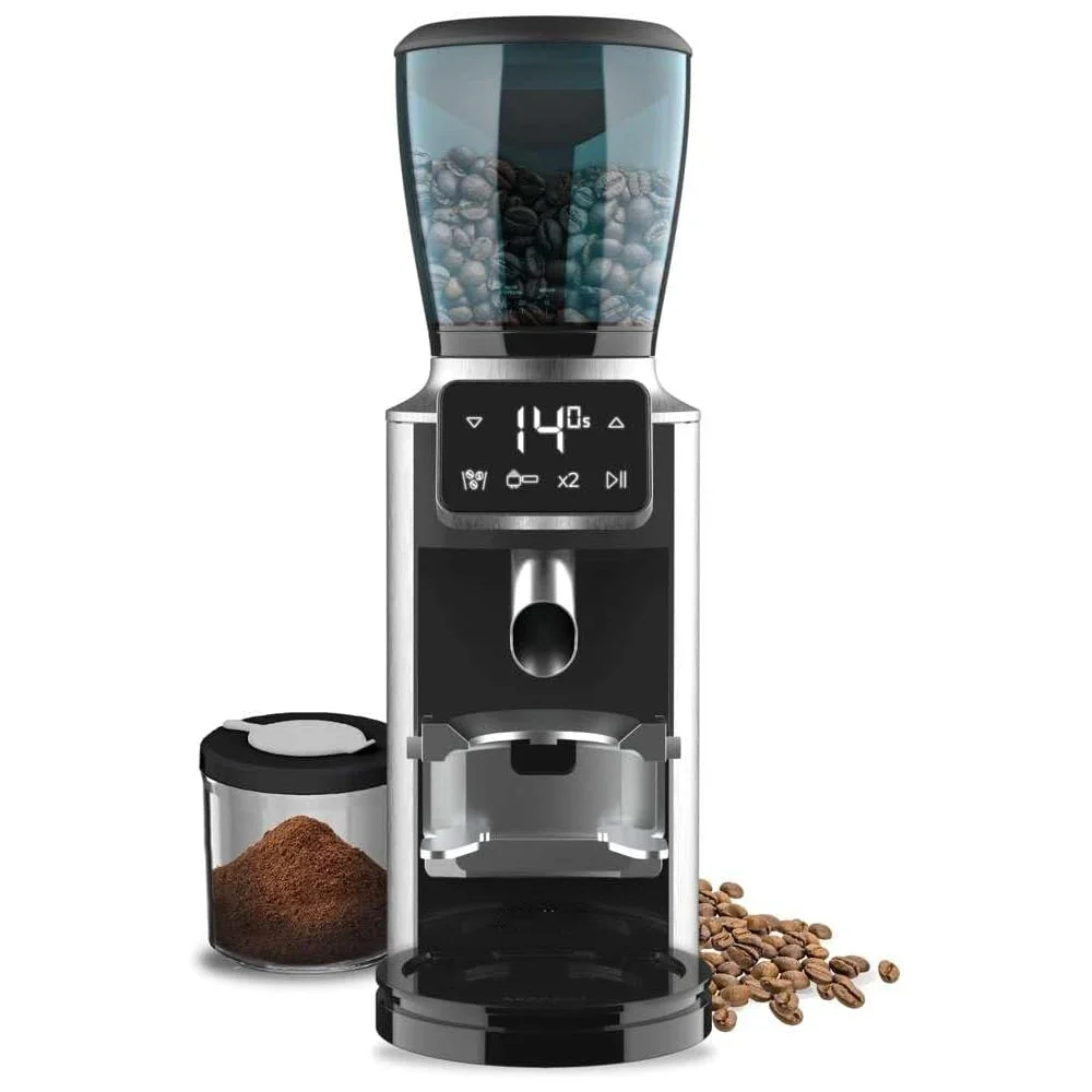 

For Commercial LED Touch Screen Automatic Funnel Electric Coffee Grinder Machine