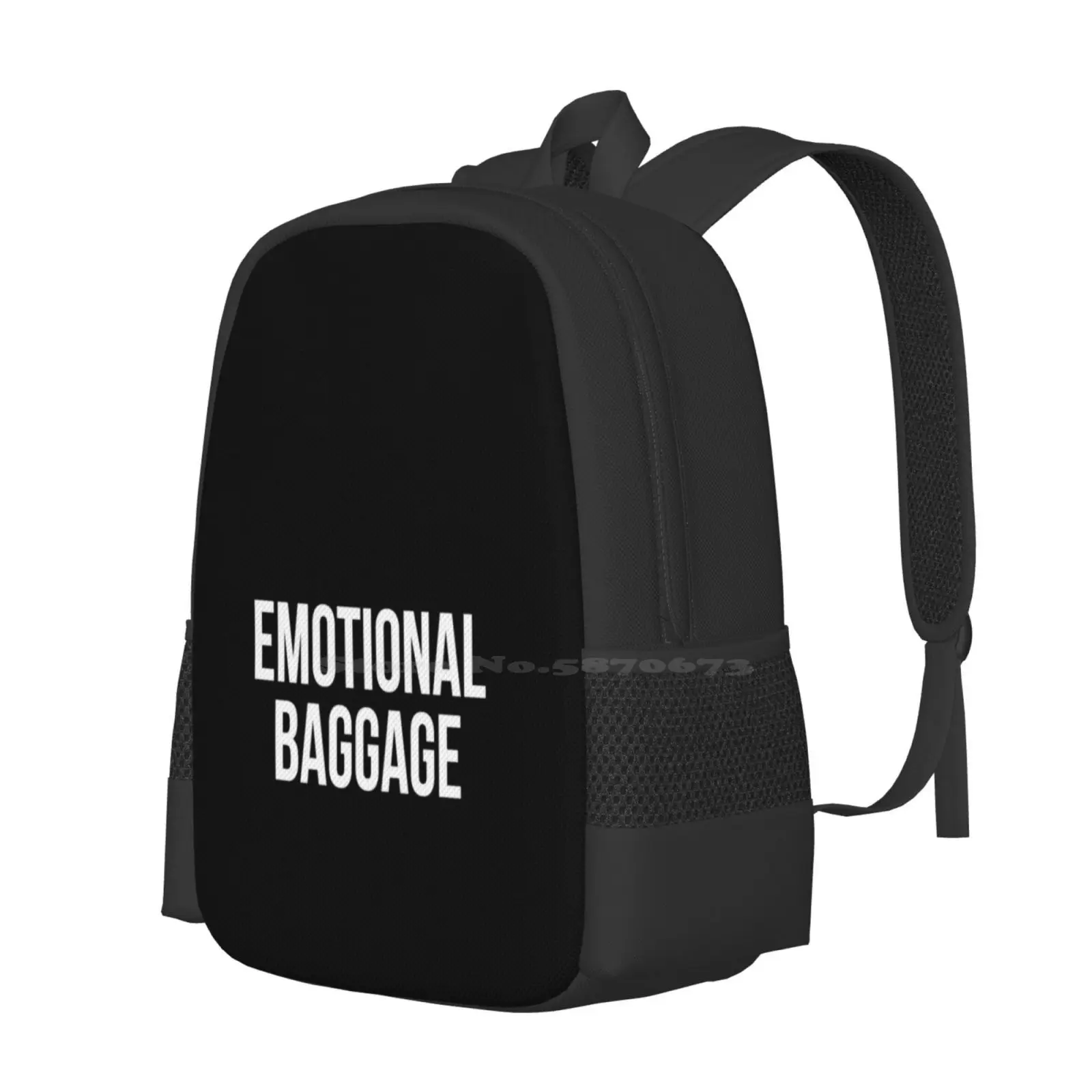 Emotional Baggage V2 Hot Sale Schoolbag Backpack Fashion Bags Emotional Baggage Puns Funny