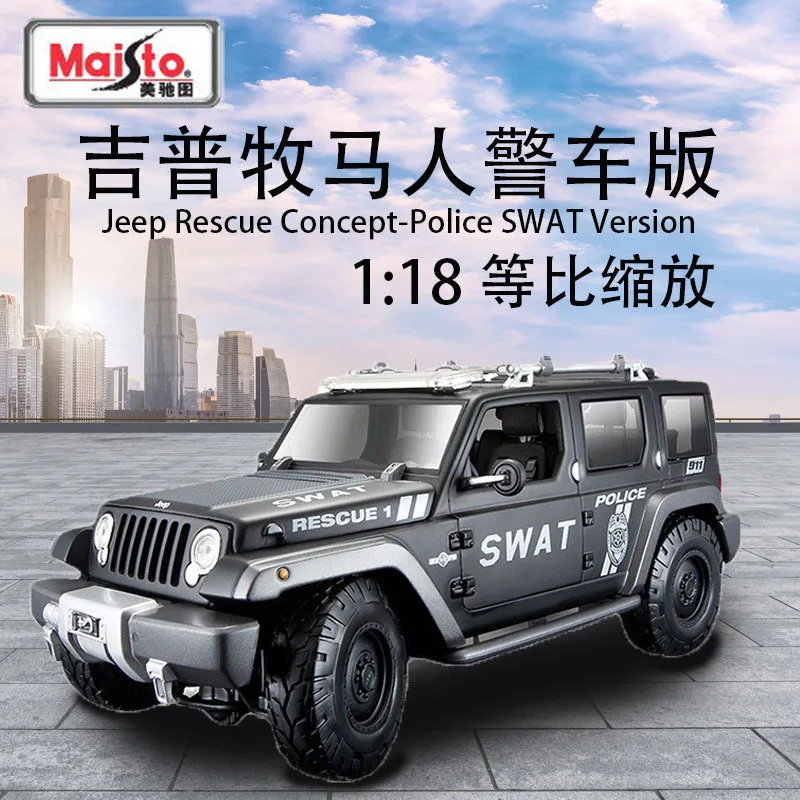 

Genuine Maisto Cars Toys For Collector 1:18 Jeep Man Car Model Alloy Car Model Ornament Boy Play SUV