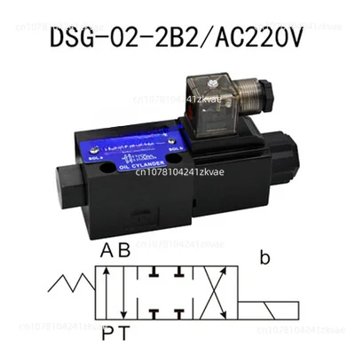 

Oil Research Hydraulic Electromagnetic Bidirectional Reversing Valve Single-Head Valve DSG-02-3C2-LW 3c6ac220v Dc24v