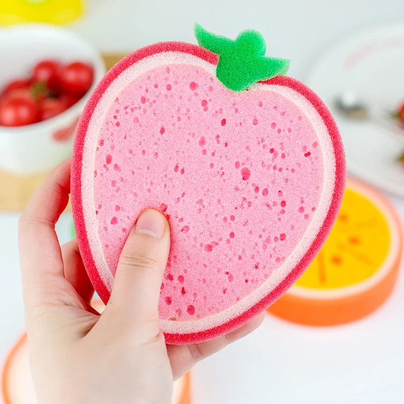 Éponge de bain en forme de fruit, brosse de douche douce, élimination de la peau par fréquence, épurateur corporel, nettoyant exexpansif, femmes, hommes, enfants, mignon