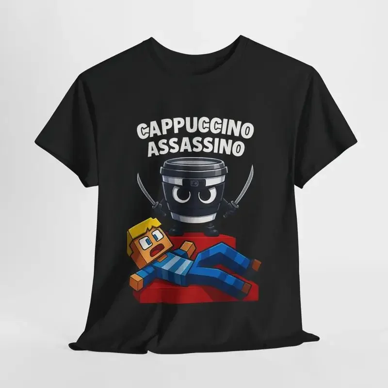 Cute Coffee Ballerina T Shirt Kawaii Cappuccino Vintage Cartoon Funny Lover Bartender Dance