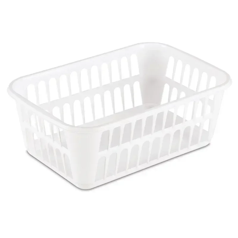 Sterilite Storage Basket, 11.25 x 8 x 4.25 inches, White mueble