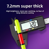 1Pc Fishing Float Buoy with Changeable Color Gravity Sensor 9 Style Indicator 17cm-20.5cm Slip Drift Tube Light Buoy for Angling