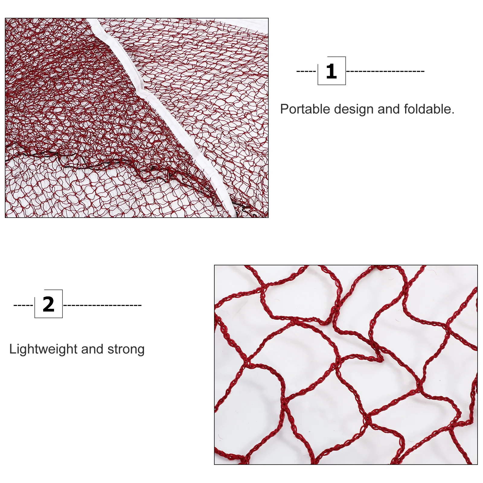 

2pcs Portable Badminton Foldable Outdoor Sports Net For Garden Backyard Pool Compact Lightweight Volleyball Tool Net Standard