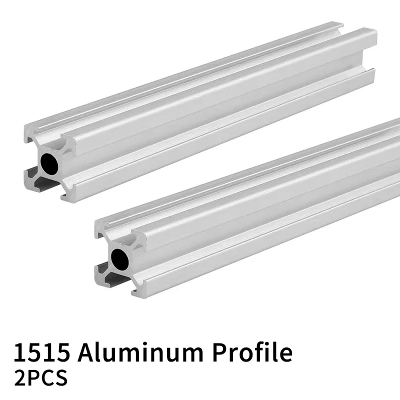 2PCS 1515 Aluminum Profile Extrusion Frame 100-550mm Anodized Linear Rail for CNC 3D Printer Workbenc Engraving Machine