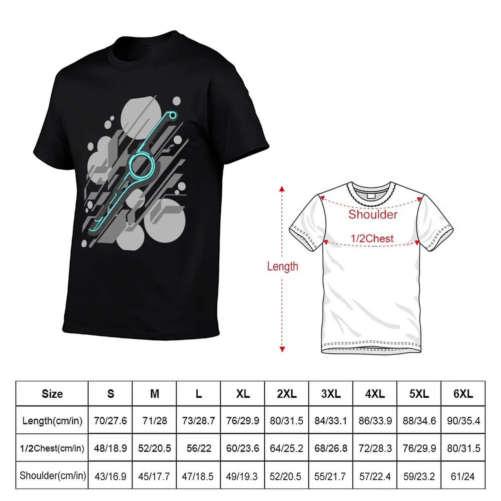 Monado Abstract (Grey) T-Shirt Work Outdoor T-Shirt for Men