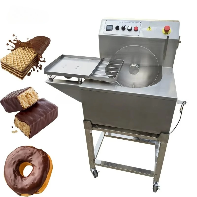 Chocolate Melting Tempering Moulding Enrobing Machine with Vibrating Table