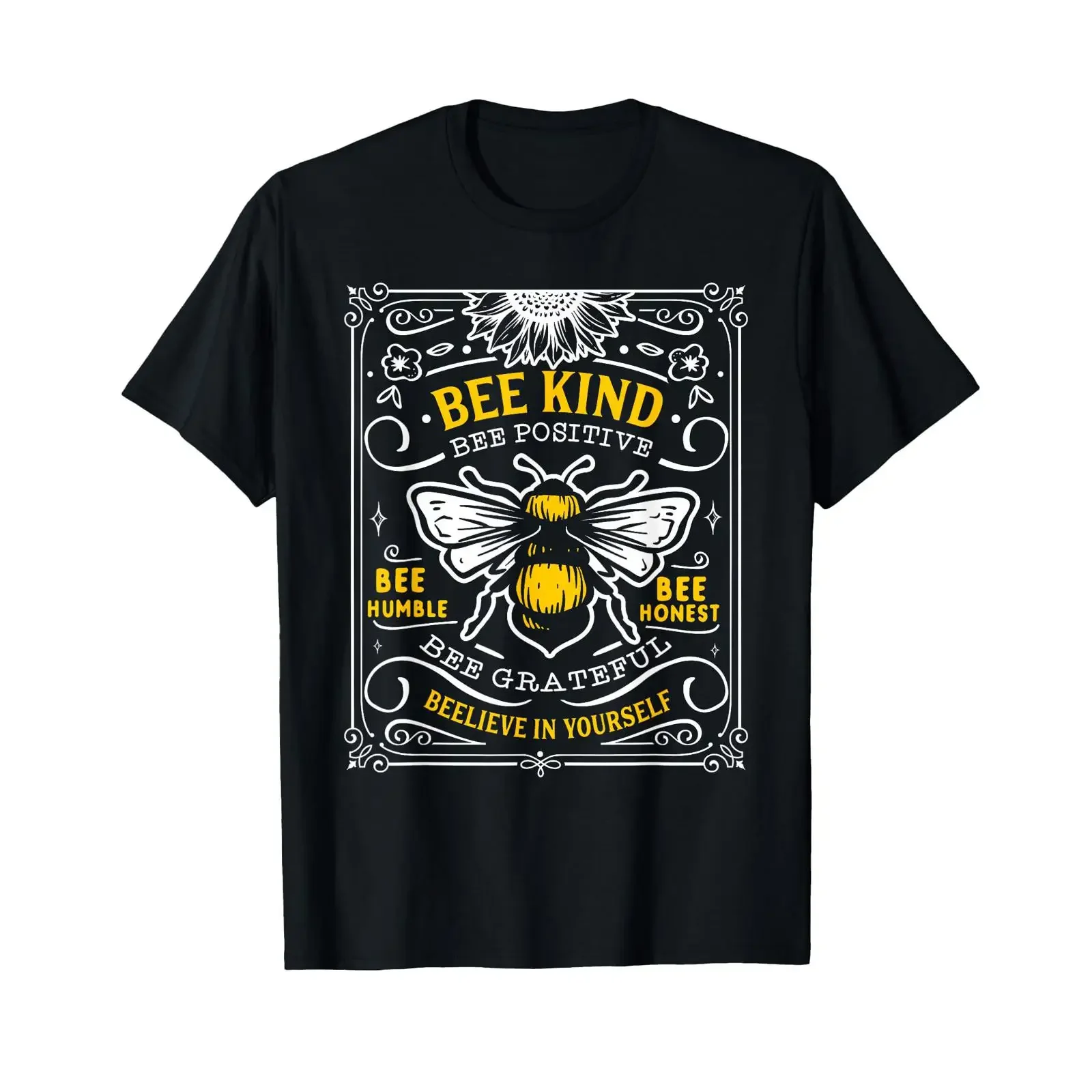 Bumblebee Bee Kind Humble Save The Bees Cottage Core T Shirt vintage Washed Slightly Top For Everyday Wear streetwear