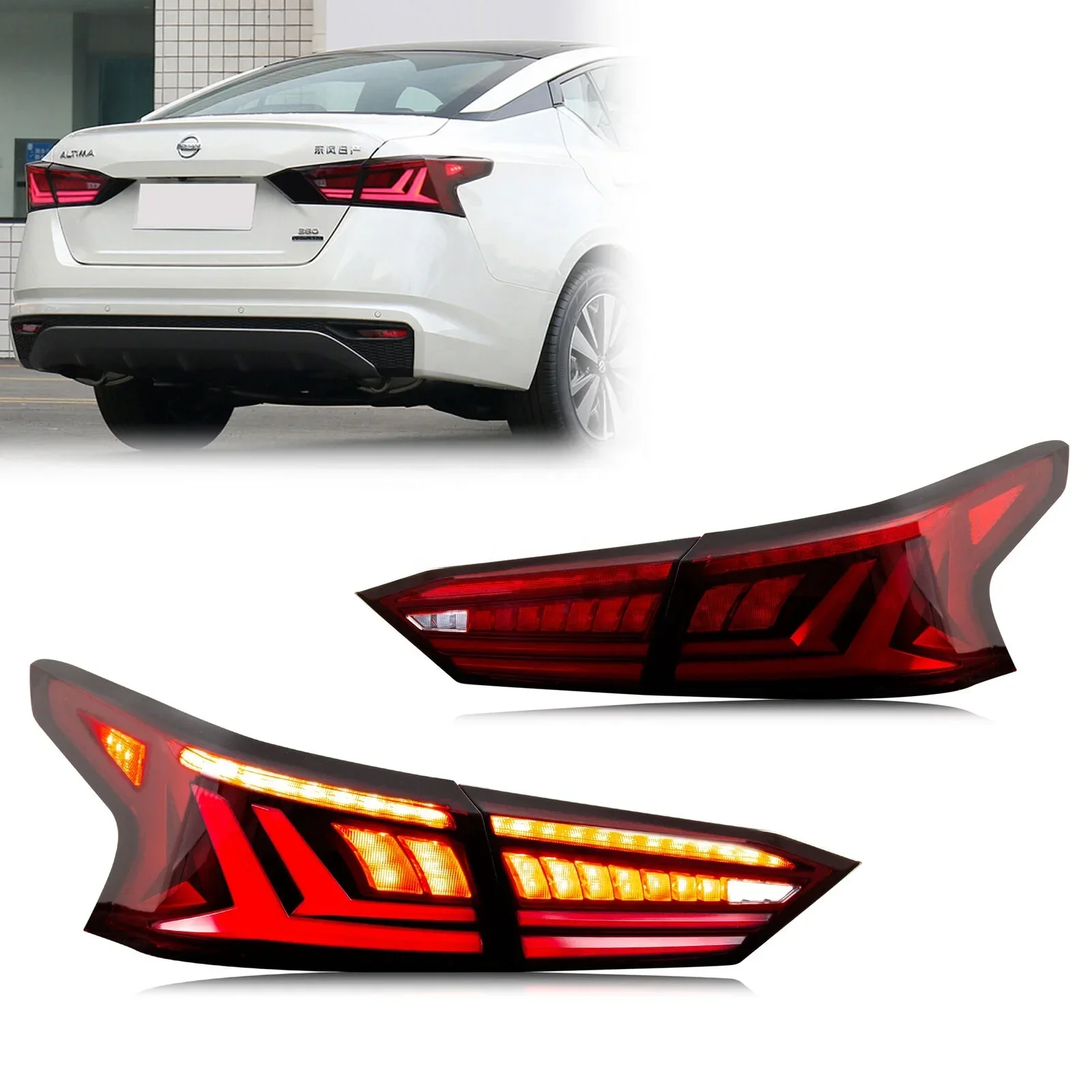 Auto Part LED Lamp Tail Light for Nissan Altima 2019 2024 SR SV Dynamic Turn Signal Brake Reverse Tuning Assembly