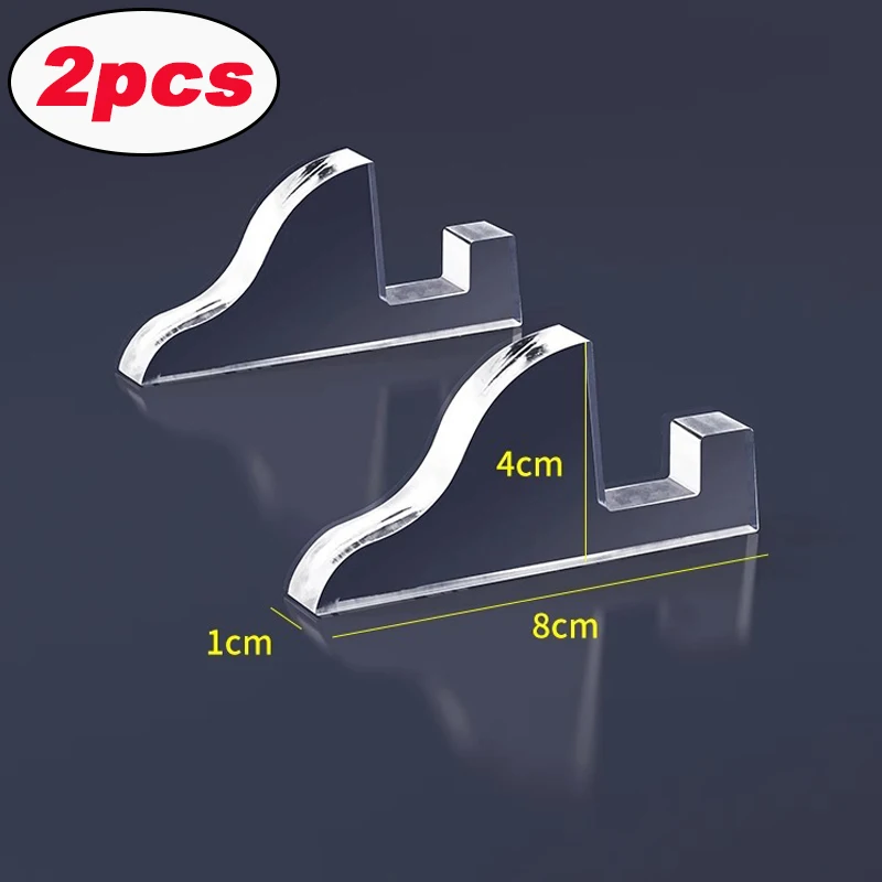 2/6 stks Transparant Acryl Munt Display Stand Fotolijst Trading Card Stand Herdenkingsmunt Mini Stand Badge Stand Ornament