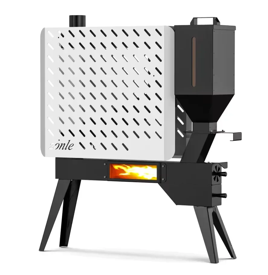 Modern Design Automatic Pellet Feeding Freestanding Smokeless Non-electric Stufa A Pellet Wood Pellet Stove  for Sale