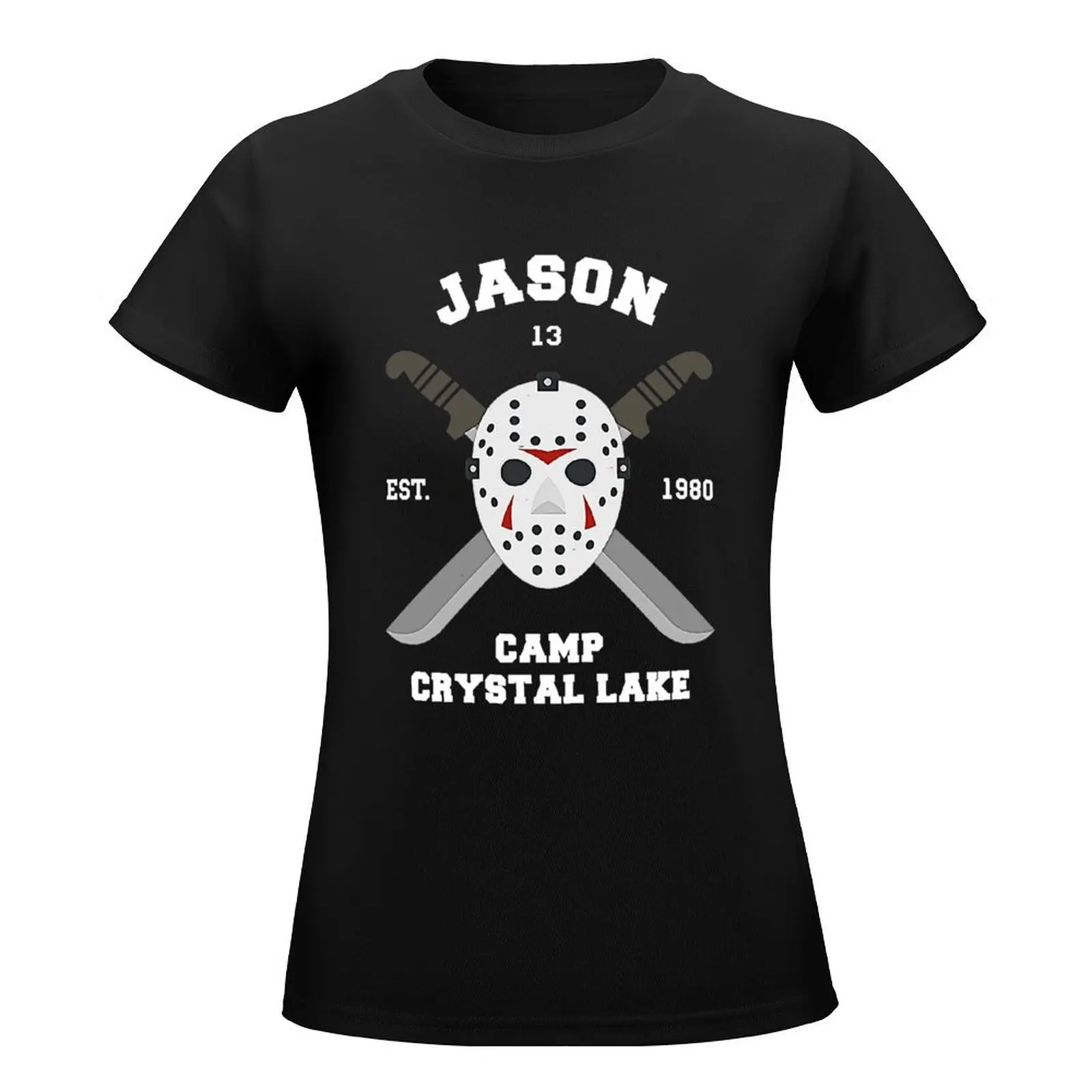 J Tyorhees-T-shirt Crystal Lake pour femmes, vêtements mignons, imprimé animal, robe sexy pour filles